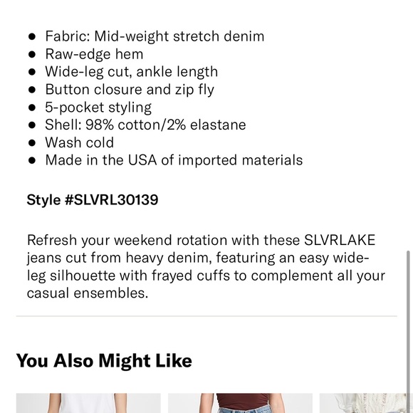 SLVRLAKE GRACE CROP PANT NWT - Picture 8 of 11